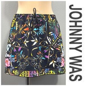 NWT Johnny Was FLORAL PEACE Swim Skirt